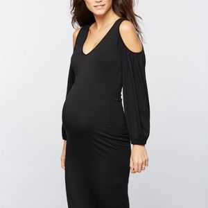 Rachel Pally Black Cold Shoulder Maternity Dress